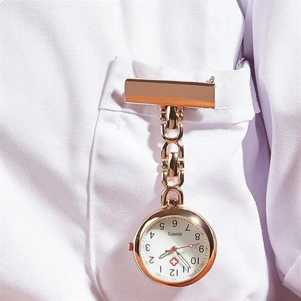 Quartz Nurse Clip Watch