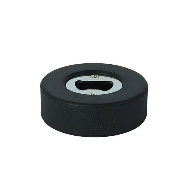 Sports Event Rubber Hockey Puck Bottle Opener
