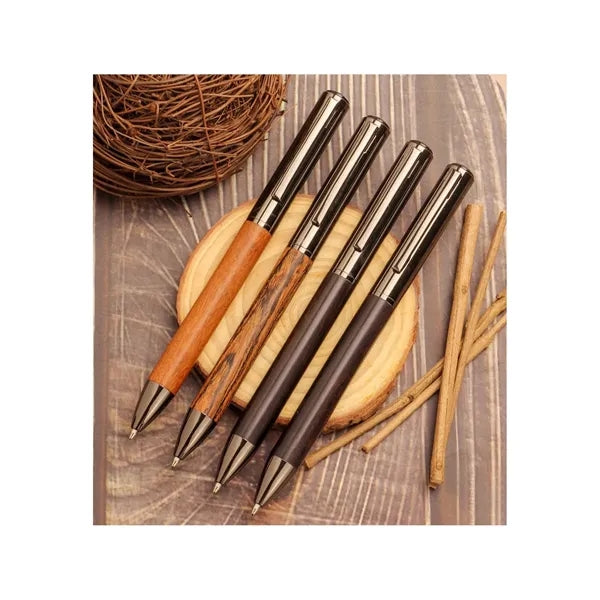Vintage Metal & Wood Ballpoint Pen