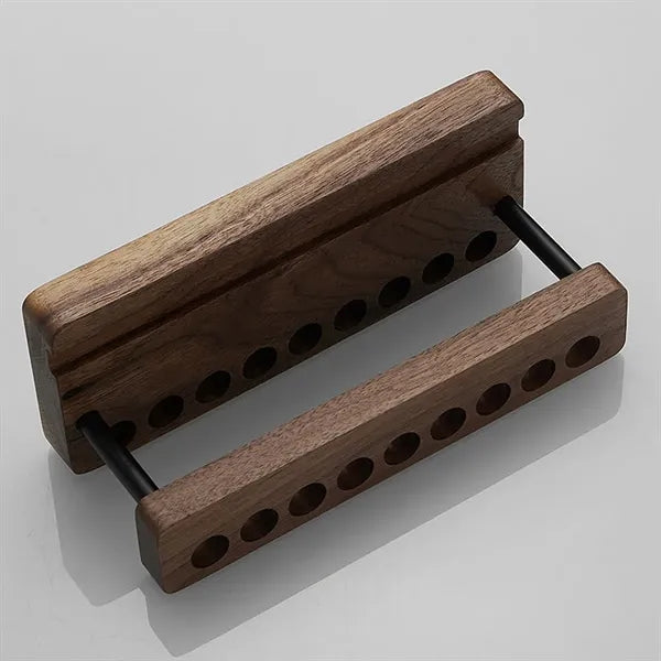 Wood Desk Organizer Pen Holder With Phone Stand