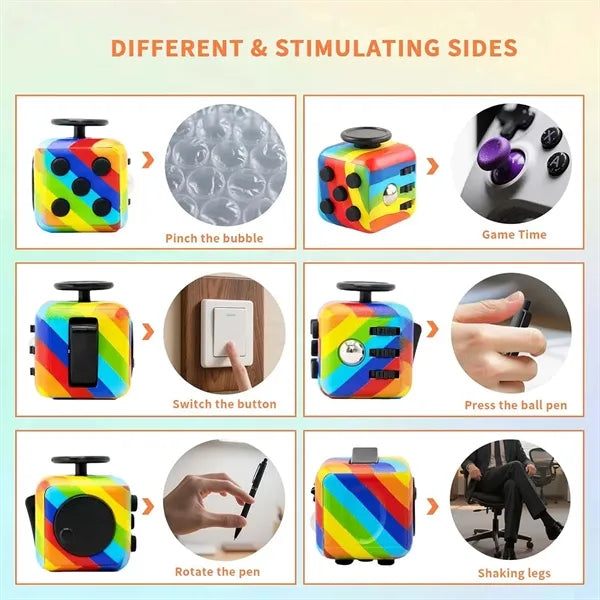 Fun Block Fidget Cube Stress Relief Toy