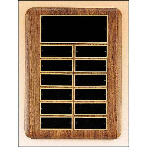Walnut Perpetual Plaque 11x15 12 Plates