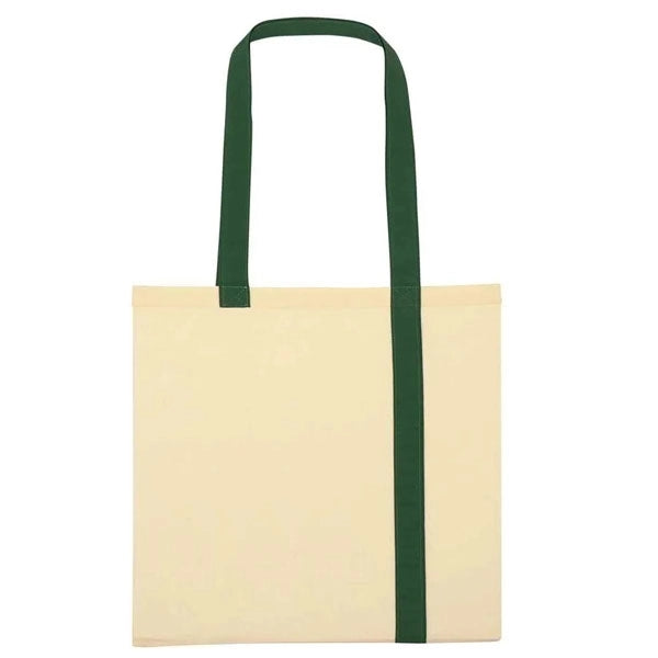Striped Economy Cotton Canvas Tote Bag