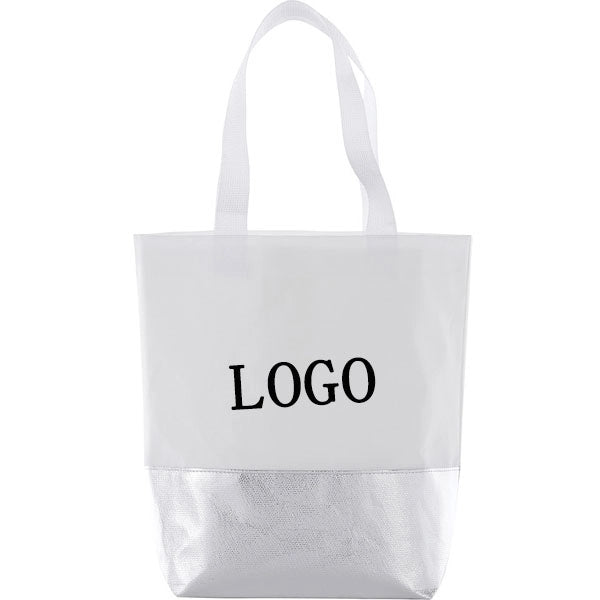 Non-Woven Mini Metallic Bottom Laminated Tote