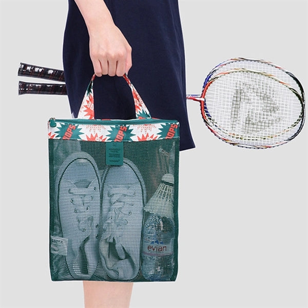 Beach mesh storage bag