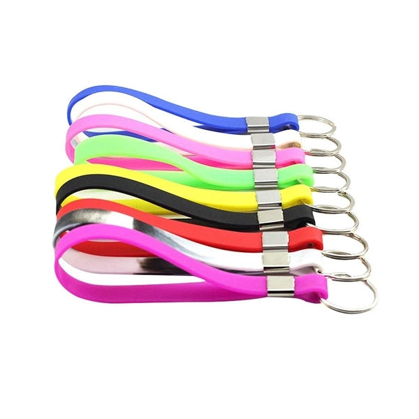 Silicone Bracelet Strap Keychain