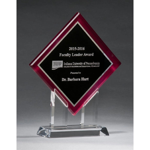Laser Engraved Diamond Award 8.5x10