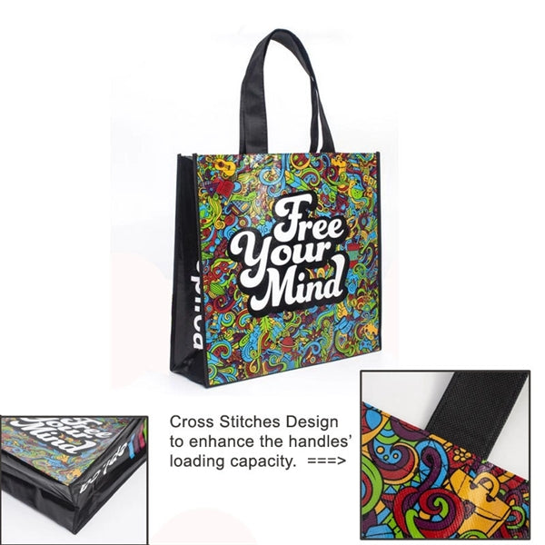 Laminated Full Color Non Woven Shopping Tote Bag