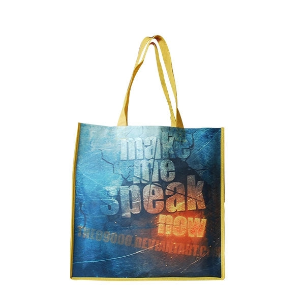 Full Color wide Grocery Tote Bags