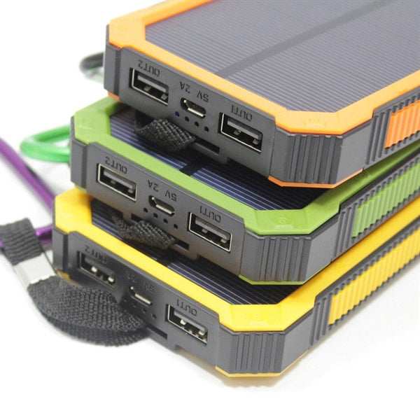 Dual USB Solar-Battery Charger External Battery Pack