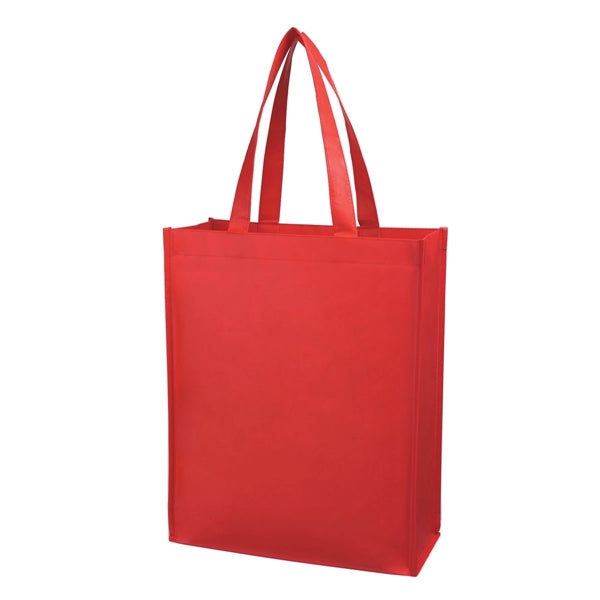 16" x 12.5" x 5.5" Matte Laminated Non-Woven Shopper Tote