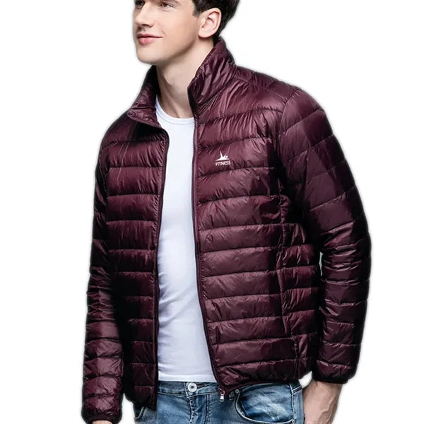 Men's Lightweight Water-Resistant Packable Puffer Down Jacke