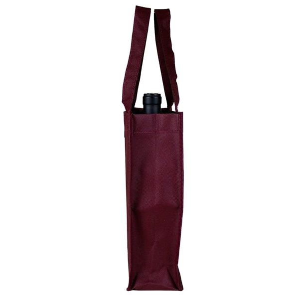 7" x 11" x 3" Non-Woven 2 Bottle Wine Tote Bag
