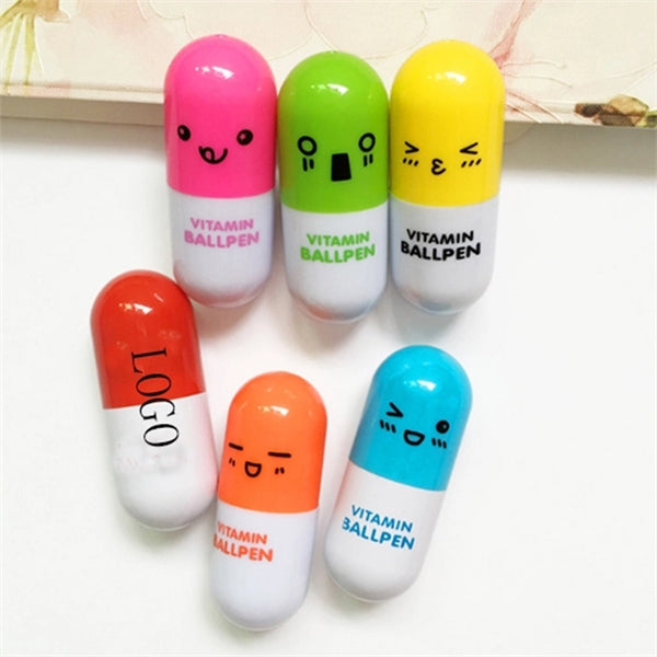 Stretch Pill Shaped Ballpoint Pen
