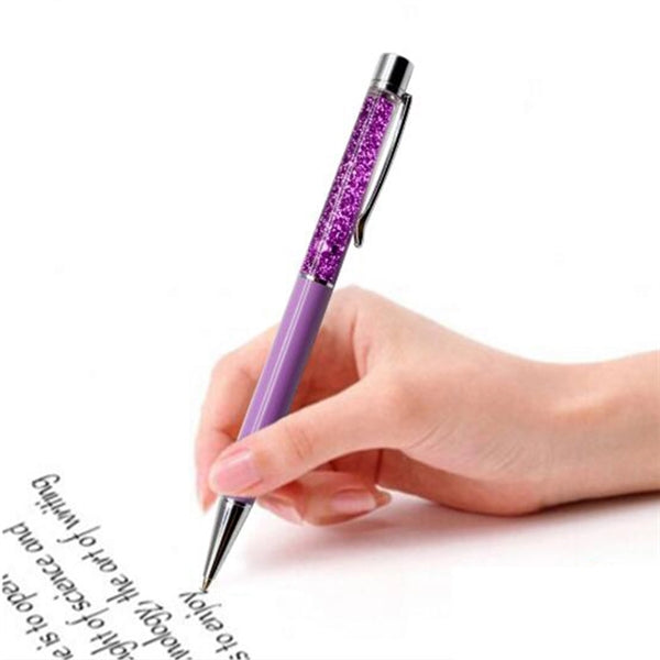 Ball Pen With Floating Glitter Powder