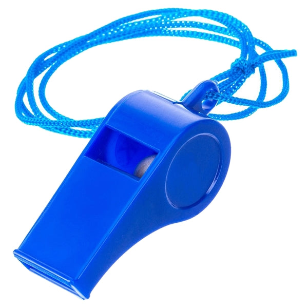 Plastic Whistles with Lanyard