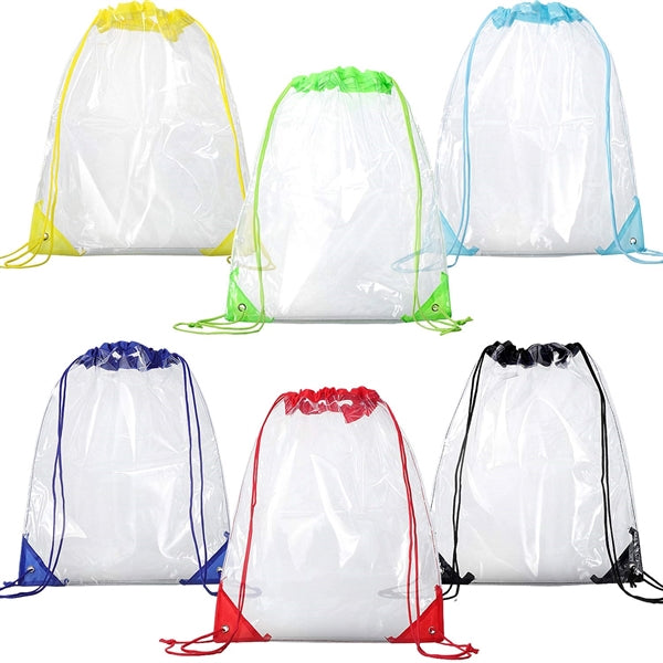 Clear Drawstring Bag Transparent Drawstring Traveling Sport