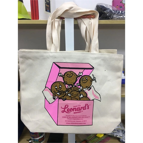 Printed Heavy Natural Cotton Canvas Tote Bag