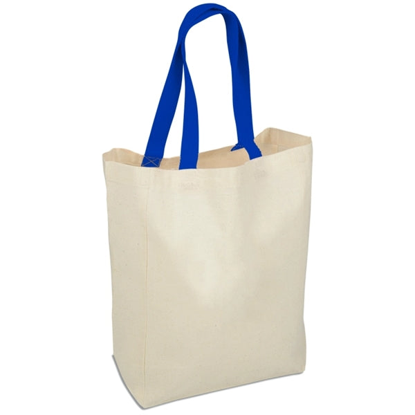 14" x 10" x 5" 5 oz. Cotton Grocery Tote