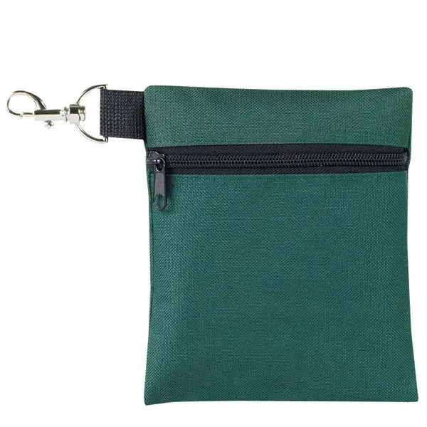 Golf Tee Pouch with Carabiner Clip