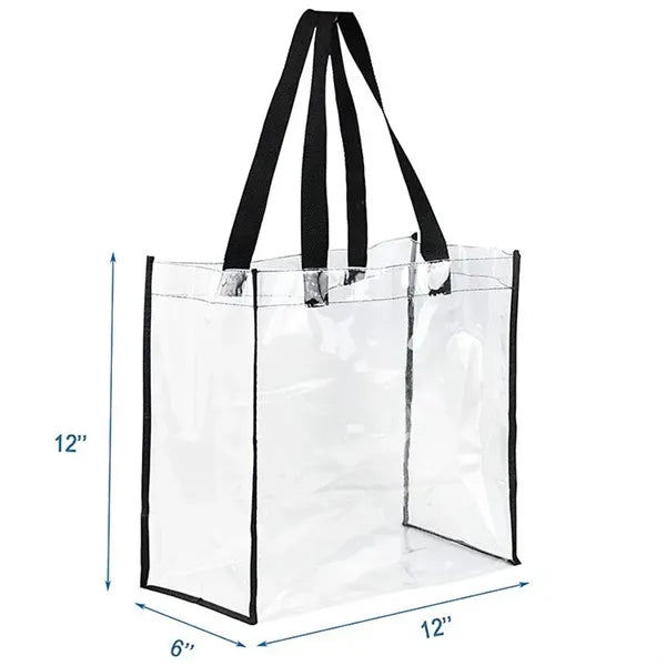 Clear PVC Stadium Tote Bag