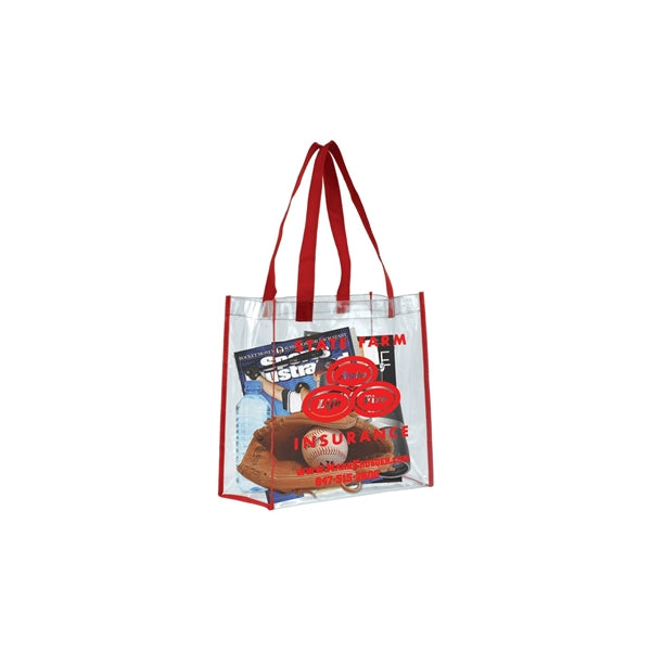 Clear Vinyl Stadium Compliant Tote Bag