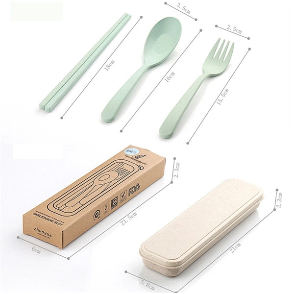 3 in 1Travel Cutlery Set