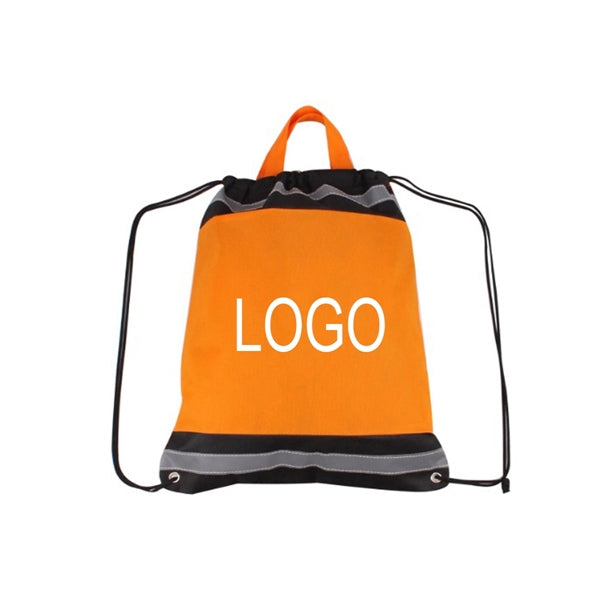 Reflective Sports Drawstring Backpack