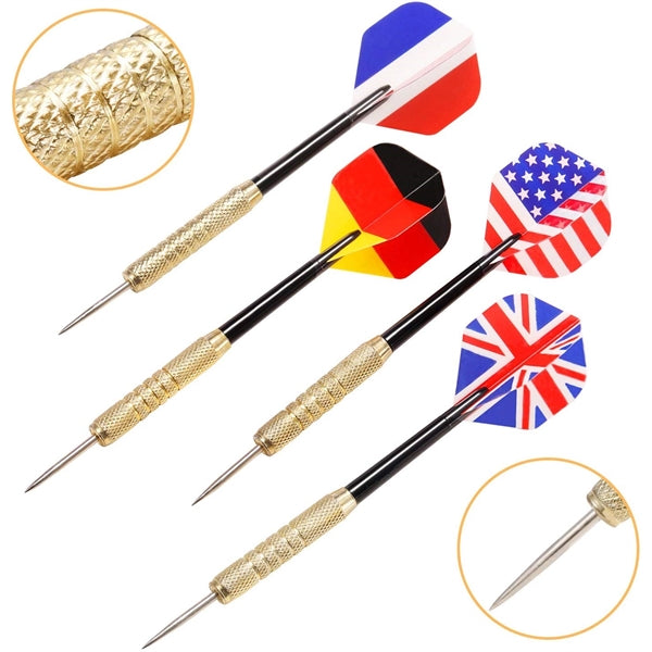 Tip Darts with National Flag Flights