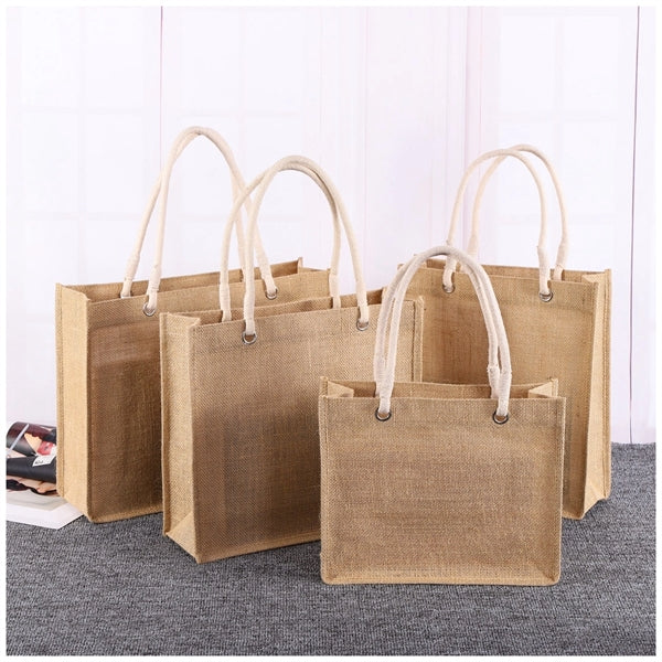 Burlap Rope Tote Bag