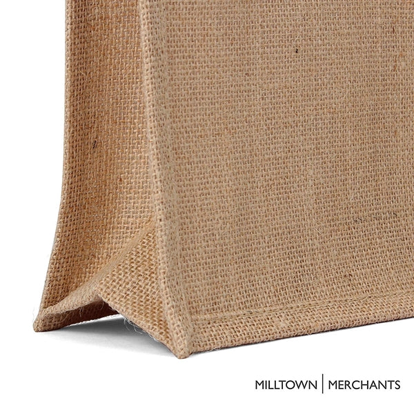 Natural Jute Burlap Tote Bag