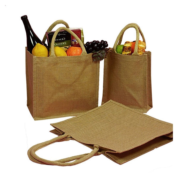 Natural Jute Burlap Tote Bags