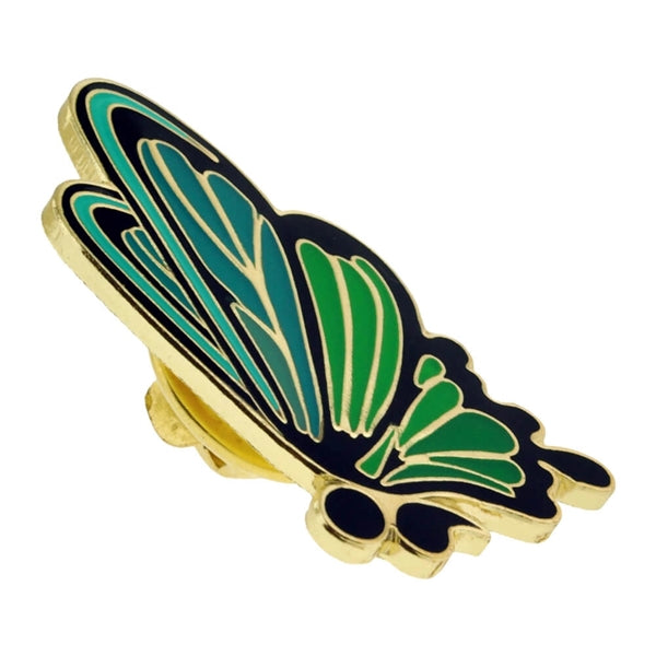 Semicolon Butterfly Pin