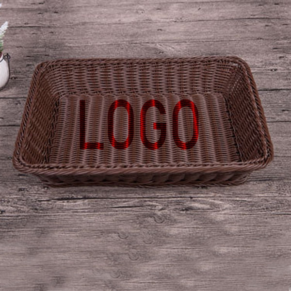 13.8" wicker fruit basket