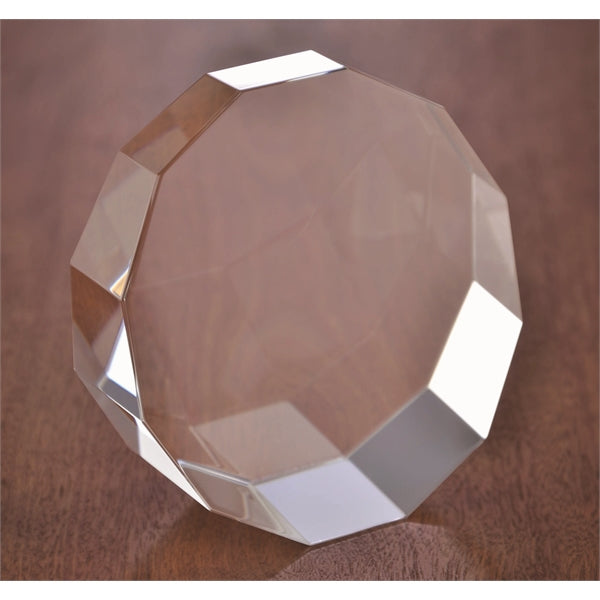 Slanted Circle Paperweight