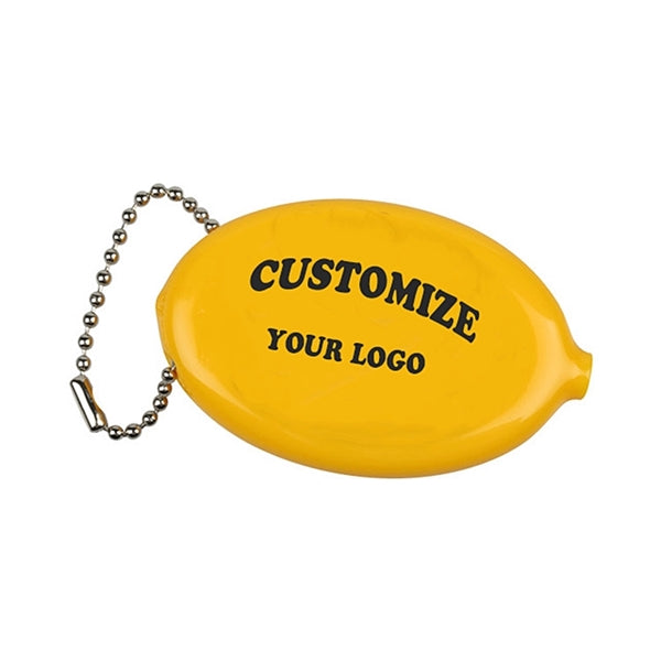 PVC Coin Purse with Keychain