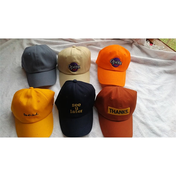 Embroidery logo 6 panel Unstructured Twill Cap