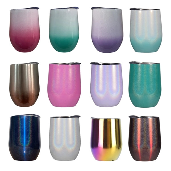 12oz Double Wall egg style Coffee Mug