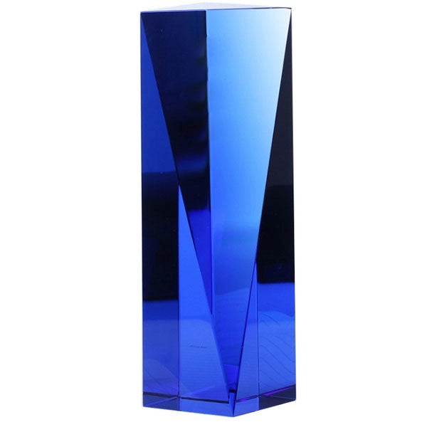 Blue Crystal Glass Trophy Award