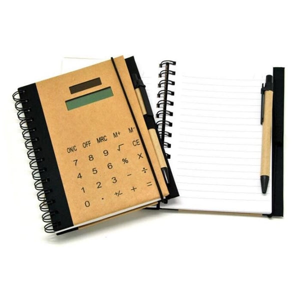 Notebook with Calculator and Pen