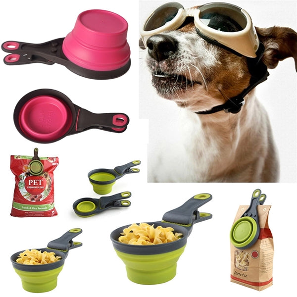 3 In 1 Pet Food Scoop Measuring Cup & Bag Clip
