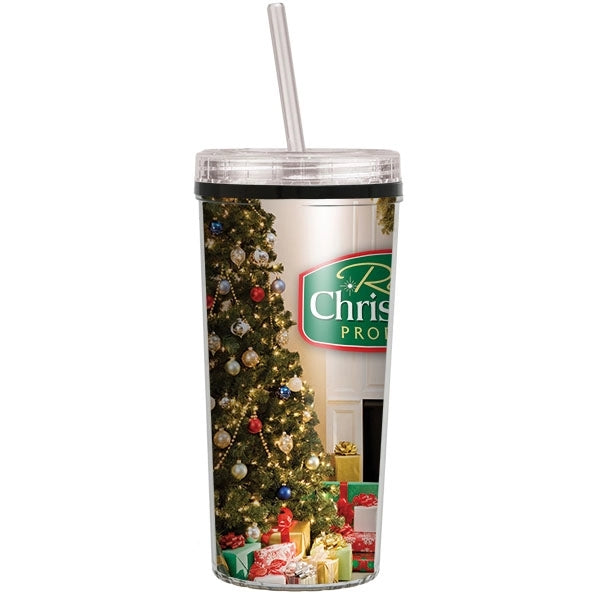 16 oz. Niagara Insulated Tumbler with Screw on Straw Lid