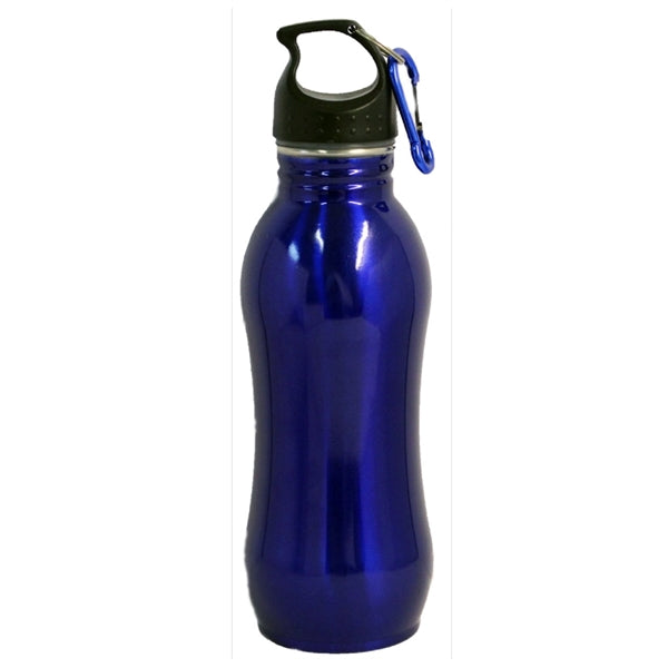 22 Oz. Stainless steel curve sports water bottle