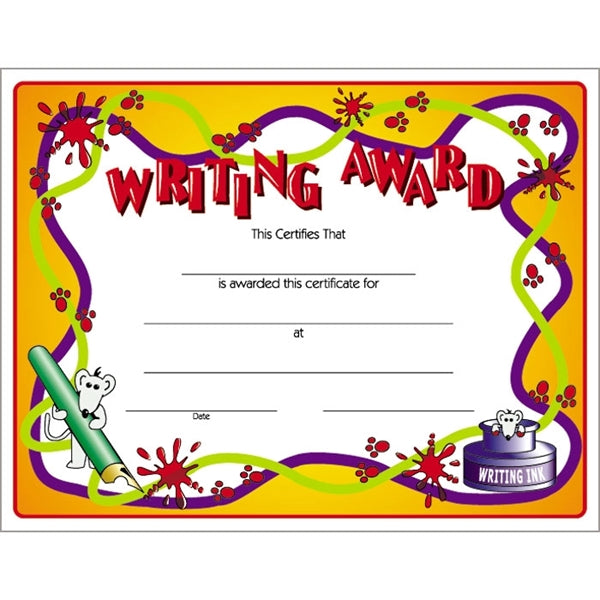 Text-weight Colorful Certificate Borders