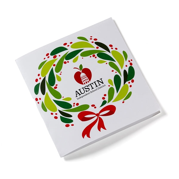 Deluxe Holiday 7" Adult Coloring Book & 8-Color Pencil Set