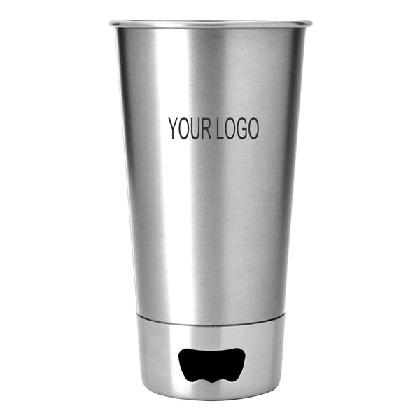 17 oz. Stainless Steel Beer Cup with Opener