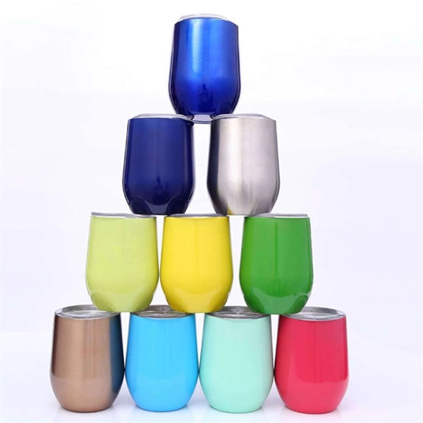 10 oz Stainless Steel Egg Shape Cup