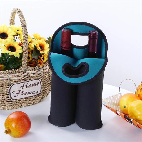 2 Bottles Neoprene Wine Carrier