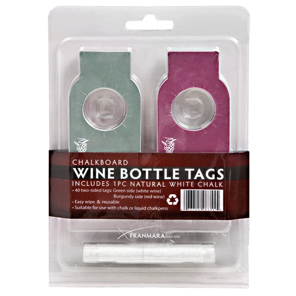 Wine Bottle Chalkboard Tags (40)