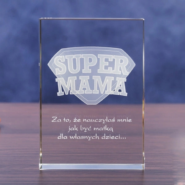 3D Laser Engraved Crystal Block